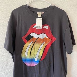New H&M Rolling Stones Tongue T Shirt
